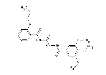 2-propoxy-N-{[2-(3,4,5-trimethoxybenzoyl)hydrazino]carbonothioyl}benzamide - Click Image to Close