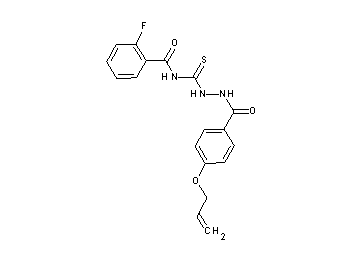 N-({2-[4-(allyloxy)benzoyl]hydrazino}carbonothioyl)-2-fluorobenzamide - Click Image to Close
