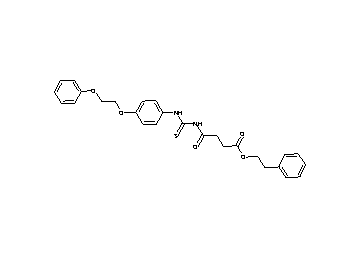 2-phenylethyl 4-oxo-4-[({[4-(2-phenoxyethoxy)phenyl]amino}carbonothioyl)amino]butanoate - Click Image to Close