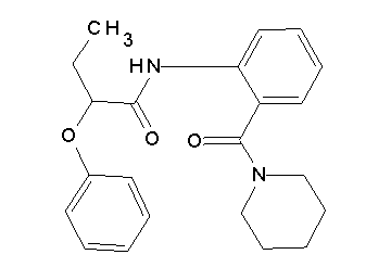 2-phenoxy-N-[2-(1-piperidinylcarbonyl)phenyl]butanamide - Click Image to Close