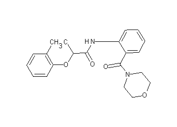 2-(2-chlorophenoxy)-N-[2-(4-morpholinylcarbonyl)phenyl]propanamide - Click Image to Close