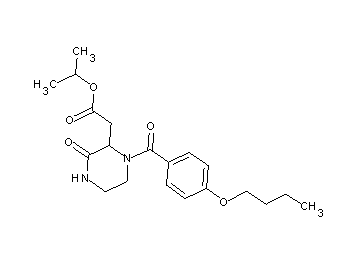isopropyl [1-(4-butoxybenzoyl)-3-oxo-2-piperazinyl]acetate - Click Image to Close