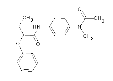 N-{4-[acetyl(methyl)amino]phenyl}-2-phenoxybutanamide - Click Image to Close