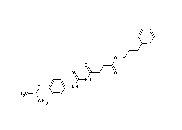3-phenylpropyl 4-({[(4-isopropoxyphenyl)amino]carbonothioyl}amino)-4-oxobutanoate - Click Image to Close