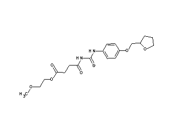 2-methoxyethyl 4-oxo-4-[({[4-(tetrahydro-2-furanylmethoxy)phenyl]amino}carbonothioyl)amino]butanoate - Click Image to Close