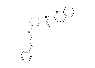 N-{[(2-hydroxyphenyl)amino]carbonothioyl}-3-(2-phenoxyethoxy)benzamide - Click Image to Close