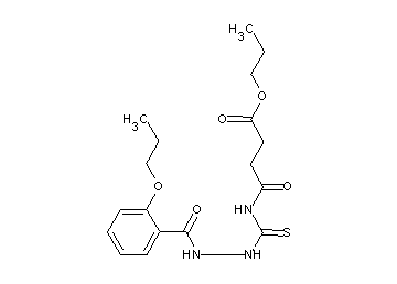 propyl 4-oxo-4-({[2-(2-propoxybenzoyl)hydrazino]carbonothioyl}amino)butanoate - Click Image to Close