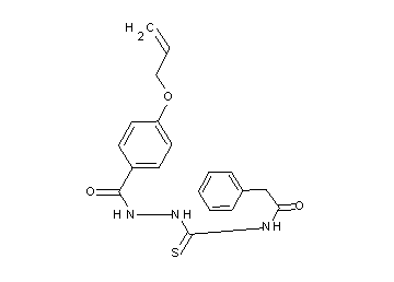 N-({2-[4-(allyloxy)benzoyl]hydrazino}carbonothioyl)-2-phenylacetamide - Click Image to Close