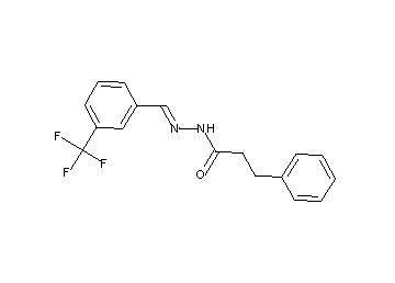 3-phenyl-N'-[3-(trifluoromethyl)benzylidene]propanohydrazide - Click Image to Close
