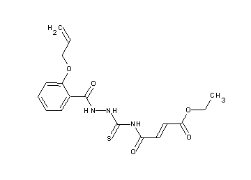 ethyl 4-[({2-[2-(allyloxy)benzoyl]hydrazino}carbonothioyl)amino]-4-oxo-2-butenoate - Click Image to Close