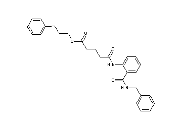 3-phenylpropyl 5-({2-[(benzylamino)carbonyl]phenyl}amino)-5-oxopentanoate - Click Image to Close