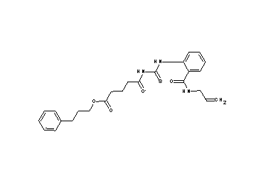 3-phenylpropyl 5-{[({2-[(allylamino)carbonyl]phenyl}amino)carbonothioyl]amino}-5-oxopentanoate - Click Image to Close