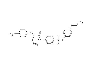 N-(4-{[(4-ethoxyphenyl)amino]sulfonyl}phenyl)-2-(4-methylphenoxy)butanamide - Click Image to Close