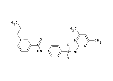 N-(4-{[(4,6-dimethyl-2-pyrimidinyl)amino]sulfonyl}phenyl)-3-ethoxybenzamide - Click Image to Close