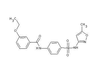 3-ethoxy-N-(4-{[(5-methyl-3-isoxazolyl)amino]sulfonyl}phenyl)benzamide - Click Image to Close