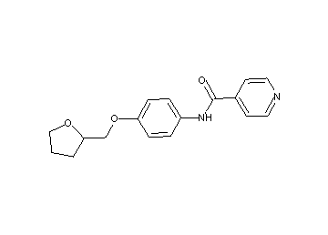 N-[4-(tetrahydro-2-furanylmethoxy)phenyl]isonicotinamide - Click Image to Close