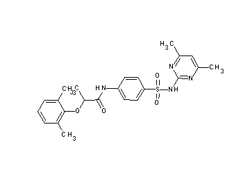 2-(2,6-dimethylphenoxy)-N-(4-{[(4,6-dimethyl-2-pyrimidinyl)amino]sulfonyl}phenyl)propanamide - Click Image to Close