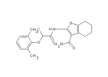 2-{[2-(2,6-dimethylphenoxy)propanoyl]amino}-4,5,6,7-tetrahydro-1-benzothiophene-3-carboxamide