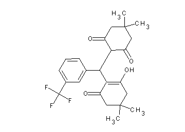 2-{(2-hydroxy-4,4-dimethyl-6-oxo-1-cyclohexen-1-yl)[3-(trifluoromethyl)phenyl]methyl}-5,5-dimethyl-1,3-cyclohexanedione - Click Image to Close