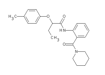 2-(4-methylphenoxy)-N-[2-(1-piperidinylcarbonyl)phenyl]butanamide - Click Image to Close