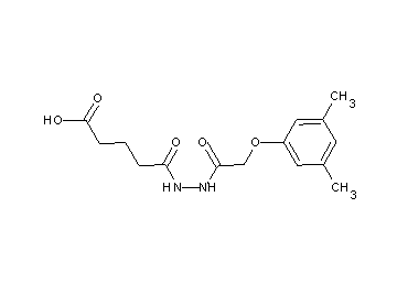 5-{2-[(3,5-dimethylphenoxy)acetyl]hydrazino}-5-oxopentanoic acid - Click Image to Close