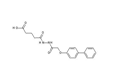 5-{2-[(4-biphenylyloxy)acetyl]hydrazino}-5-oxopentanoic acid - Click Image to Close