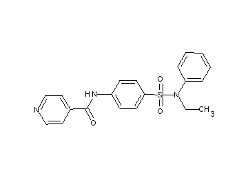 N-(4-{[ethyl(phenyl)amino]sulfonyl}phenyl)isonicotinamide - Click Image to Close
