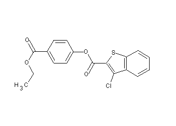 4-(ethoxycarbonyl)phenyl 3-chloro-1-benzothiophene-2-carboxylate - Click Image to Close