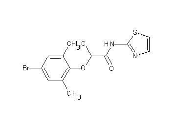 2-(4-bromo-2,6-dimethylphenoxy)-N-1,3-thiazol-2-ylpropanamide