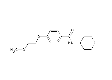 N-cyclohexyl-4-(2-methoxyethoxy)benzamide - Click Image to Close