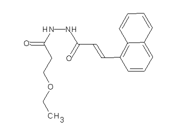 N'-(3-ethoxypropanoyl)-3-(1-naphthyl)acrylohydrazide