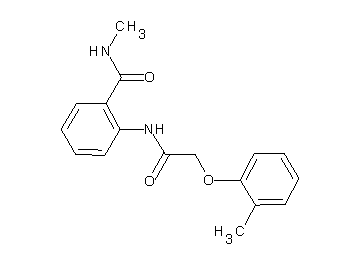 N-methyl-2-{[(2-methylphenoxy)acetyl]amino}benzamide - Click Image to Close