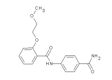 N-[4-(aminocarbonyl)phenyl]-2-(2-methoxyethoxy)benzamide - Click Image to Close