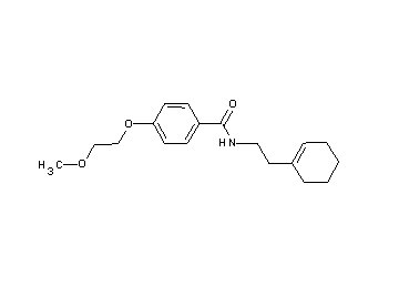 N-[2-(1-cyclohexen-1-yl)ethyl]-4-(2-methoxyethoxy)benzamide - Click Image to Close