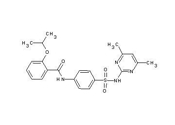 N-(4-{[(4,6-dimethyl-2-pyrimidinyl)amino]sulfonyl}phenyl)-2-isopropoxybenzamide - Click Image to Close