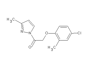 1-[(4-chloro-2-methylphenoxy)acetyl]-3-methyl-1H-pyrazole - Click Image to Close