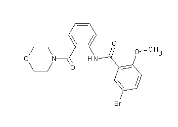 5-bromo-2-methoxy-N-[2-(4-morpholinylcarbonyl)phenyl]benzamide - Click Image to Close
