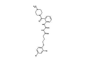 4-(2,4-dichlorophenoxy)-N-[({2-[(4-methyl-1-piperazinyl)carbonyl]phenyl}amino)carbonothioyl]butanamide - Click Image to Close