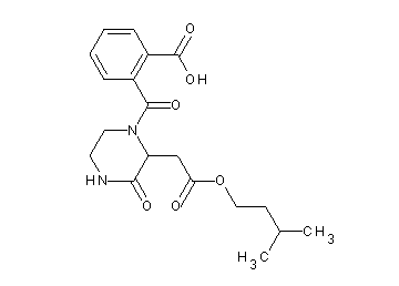 2-({2-[2-(3-methylbutoxy)-2-oxoethyl]-3-oxo-1-piperazinyl}carbonyl)benzoic acid - Click Image to Close