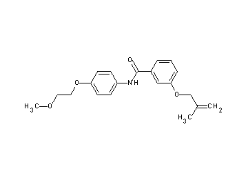 N-[4-(2-methoxyethoxy)phenyl]-3-[(2-methyl-2-propen-1-yl)oxy]benzamide - Click Image to Close