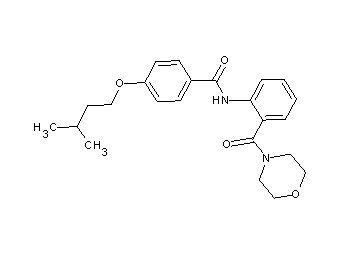 4-(3-methylbutoxy)-N-[2-(4-morpholinylcarbonyl)phenyl]benzamide - Click Image to Close