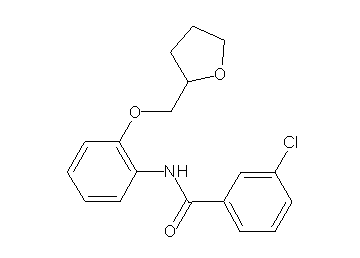 3-chloro-N-[2-(tetrahydro-2-furanylmethoxy)phenyl]benzamide - Click Image to Close