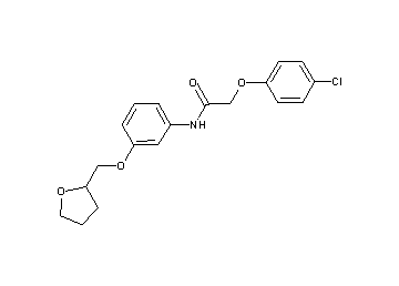 2-(4-chlorophenoxy)-N-[3-(tetrahydro-2-furanylmethoxy)phenyl]acetamide
