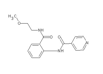 N-(2-{[(2-methoxyethyl)amino]carbonyl}phenyl)isonicotinamide - Click Image to Close
