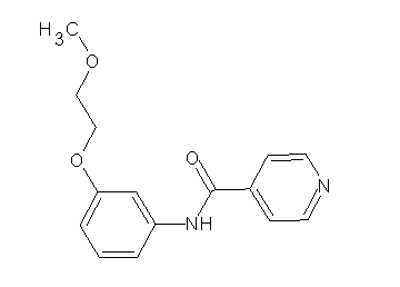 N-[3-(2-methoxyethoxy)phenyl]isonicotinamide