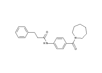 N-[4-(1-azepanylcarbonyl)phenyl]-3-phenylpropanamide - Click Image to Close