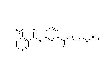 N-(3-{[(2-methoxyethyl)amino]carbonyl}phenyl)-2-methylbenzamide - Click Image to Close
