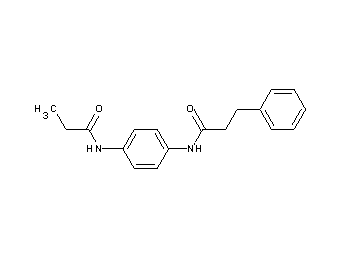 3-phenyl-N-[4-(propionylamino)phenyl]propanamide