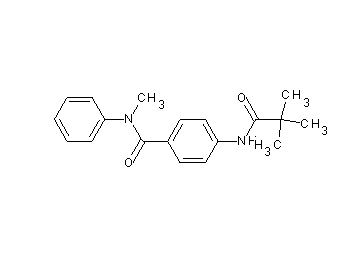 4-[(2,2-dimethylpropanoyl)amino]-N-methyl-N-phenylbenzamide - Click Image to Close