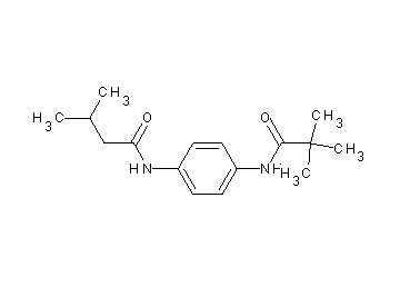 N-{4-[(2,2-dimethylpropanoyl)amino]phenyl}-3-methylbutanamide - Click Image to Close